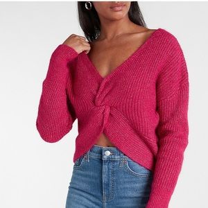 Twist Front Sweater Sz M